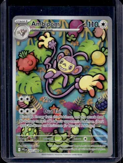 2025 Pokemon Phantasmal Flames Ambipom Illustration Rare #107/094 - Image 1