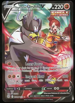 Pokemon Single Strike Urshifu V TG18/TG30 Holo Brilliant Stars Gallery NM - Image 1