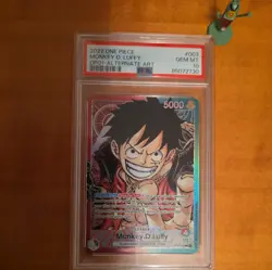 One Piece Monkey D Luffy OP01-003 AAL Alternative Art Leader Romance Dawn PSA 10 - Image 1