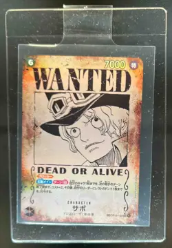 One Piece Japanese Carrying On His Will Sabo Wanted Alternate Art #OP13-120 - Image 1