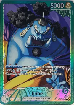 Jinbe AA Leader OP11-021 - A Fist of Divine Speed - One Piece TCG - Image 1