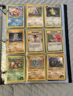 Vintage Pokemon Card Collection Damaged - Image 1