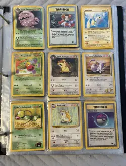 Vintage Pokemon Card Collection Damaged - Image 5