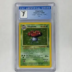 CGC 7 VILEPLUME HOLO 1999 Jungle 15/64 Holo Pokemon Card CGC 7 NEAR MINT - Image 1