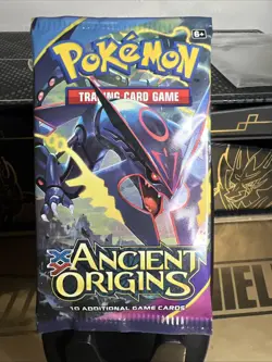 POKEMON XY ANCIENT ORIGINS Sealed 10-Card BOOSTER PACK (Rayquaza Art) - Image 1