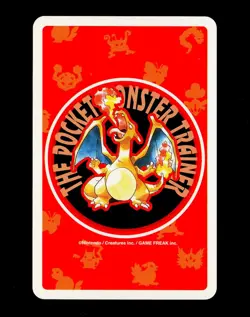 1996 Pokemon RED Japanese Red Charizard Deck JACK of Spades POKER Set Card RARE - Image 2