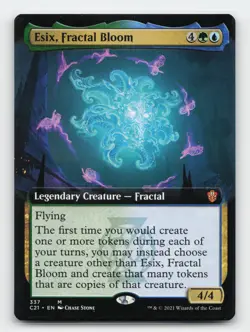 Esix, Fractal Bloom (Extended Art) #337 Commander 2021 Magic The Gathering Card - Image 1