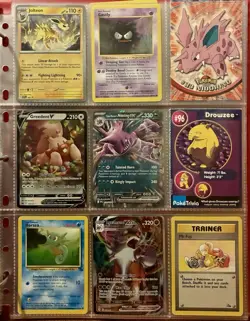 Vintage Pokemon Card Collection - No Binder Lot 5 Pages - Holo - Modern LP/NM - Image 1