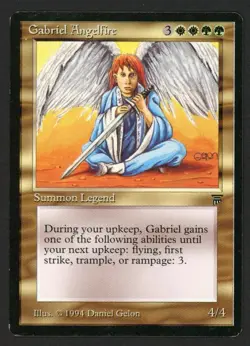 ***English Gabriel Angelfire*** MTG Legends Magic Kid Icarus - Image 1