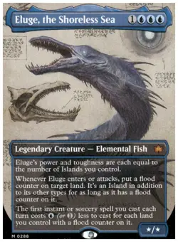 Eluge, the Shoreless Sea (Borderless) Bloomburrow Regular - Image 1
