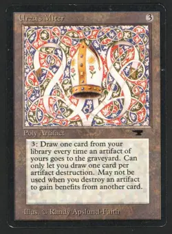 ***Urza's Miter*** MTG Antiquities Magic Kid Icarus - Image 1