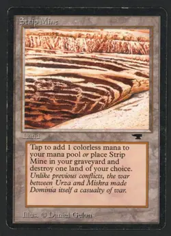 ***Strip Mine No Horizon*** MTG Antiquities Magic Kid Icarus - Image 1