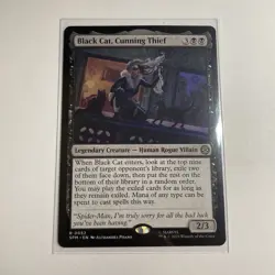 Black Cat, Cunning Thief 0052 (R) MTG Marvel's Spider-Man (SPM) - Image 1