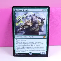 MTG Railway Brawler Outlaws of Thunder Junction Regular LP Magic The Gathering - Image 1