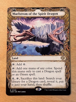 Magic Gathering MTG Maelstrom of the Spirit Dragon Showcase Tarkir Dragonstorm - Image 1