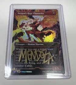 Dragon's Rage Channeler Foil Signed Sketched Artist Proof MTG RARE - Image 1