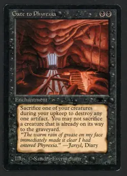 ***Gate to Phyrexia*** MTG Antiquities Magic Kid Icarus - Image 1