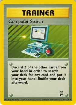 Computer Search - 101/130 Base Set 2 - WOTC Unlimited - Pokemon TCG - 2000 - Image 1