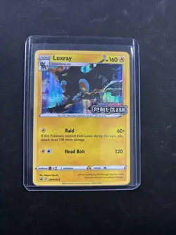 Luxray SWSH023 Rebel Clash Prerelease Promo – Holo Rare Pokemon Card nm - Image 1