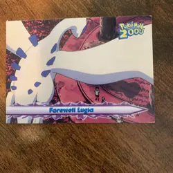 Pokemon The Movie 2000 Topps Blue Logo Farewell Lugia #68 First Printing LP - Image 1