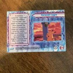 Pokemon The Movie 2000 Topps Blue Logo Farewell Lugia #68 First Printing LP - Image 2