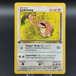 Pokemon TCG Lickitung 38/64 Jungle Set First Edition Uncommon Vintage - Image 1