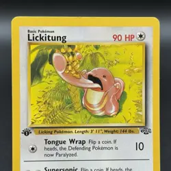 Pokemon TCG Lickitung 38/64 Jungle Set First Edition Uncommon Vintage - Image 2