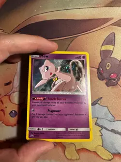 Pokemon Mew SM215 Black Star Promo HD SWIRL - Near Mint - Image 1