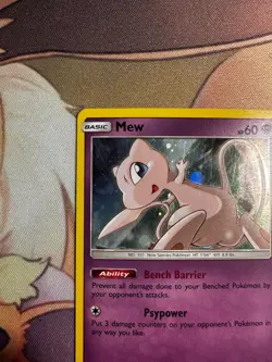 Pokemon Mew SM215 Black Star Promo HD SWIRL - Near Mint - Image 2