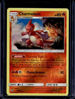 2018 Pokemon SM Dragon Majesty Charmeleon Reverse Holo #2/70 - Image 1