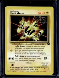 1999 Pokemon Wizards Black Star Promos Electabuzz #2 - Image 1