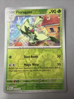 Pokemon TCG * SV Paldea Evolved * 14/193 Floragato REVERSE HOLO Uncommon * NM - Image 1