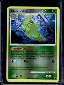 2008 Pokemon Diamond & Pearl Great Encounters Metapod Reverse Holo #47/106 - Image 1