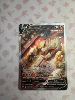 Pokemon Flareon v SWSH179 Sword & Shield Black Star Promo - Image 1