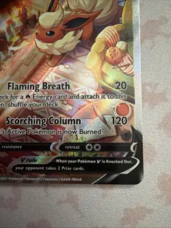 Pokemon Flareon v SWSH179 Sword & Shield Black Star Promo - Image 4