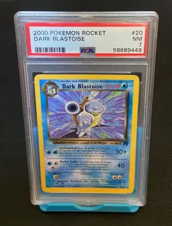2000 Pokemon Dark Blastoise - Team Rocket #20 PSA 7 - VINTAGE RARE - Image 1