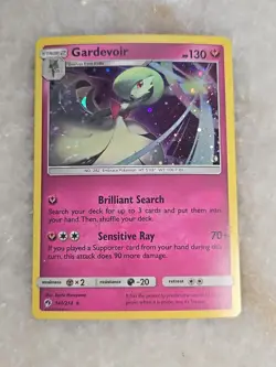 2018 Pokemon Sun & Moon Lost Thunder Gardevoir Cosmos Holo #141 TCG - Image 1