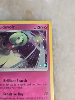 2018 Pokemon Sun & Moon Lost Thunder Gardevoir Cosmos Holo #141 TCG - Image 3