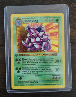 Pokemon TCG - 1st Edition Nidoking - 011/102 Base Set (Shadowless) Holo - Image 1