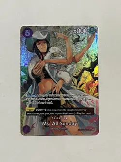 Bandai One Piece CCG Ms. All Sunday Holo OP04-064 Kingdoms of Intrigue 5/5000 - Image 1