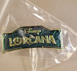 Disney Lorcana OP Promo Pin - Season 2 Green Lorcana Logo - Brand New! - Image 1