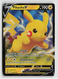 Pokemon - Pikachu V - SWSH061 SWSH: Sword & Shield Promo Cards - Promo - NM - Image 1