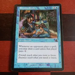 Mtg Rhystic Study LP Prophecy Magic the Gathering Commander Card - Image 1