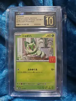 Sprigatito 017/M-p M-P Promotional Cards Regular (Japanese) Cgc Pristine 10 - Image 1