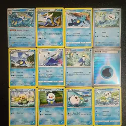 x11 oshawott Dewott Samurott pokemon card collection set mixed lot.Black &white - Image 1