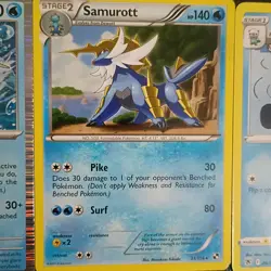 x11 oshawott Dewott Samurott pokemon card collection set mixed lot.Black &white - Image 3