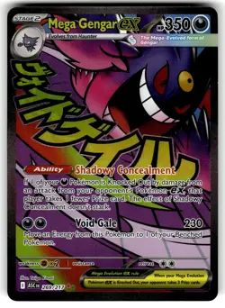 Mega Gengar ex 269/217 Mega Attack Rare Ascended Heroes Pokemon Card - Image 1