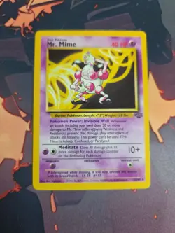 Pokemon Mr. Mime 22/64 Jungle Rare Regular Basic Non Holo English Card MP - Image 1