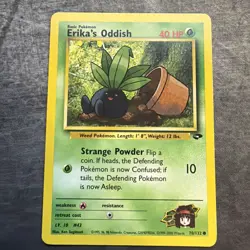 Erika's Oddish 70/132 - MP - Gym Challenge Pokemon Card Nintendo Common WOTC - Image 1