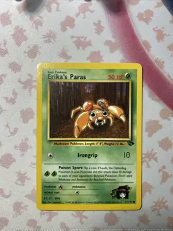 Erika's Paras 71/132 2000 Gym Challenge Regular Pokemon Card - NM/M - Image 1